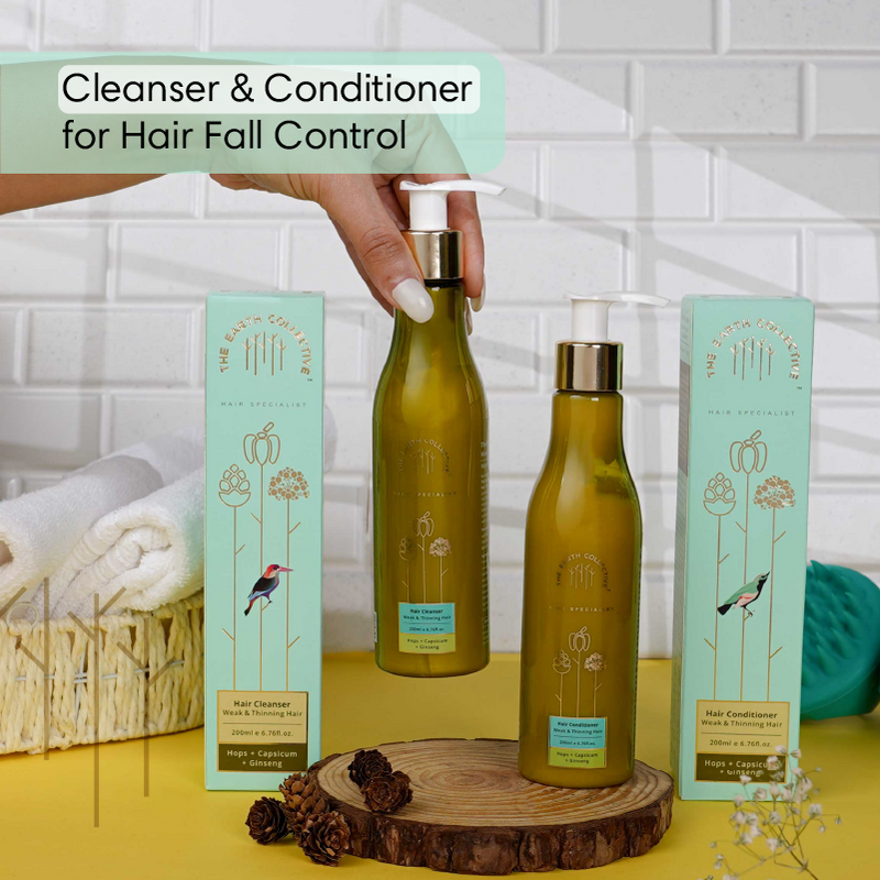 Combo Weak & Thinning Hair | Hair Cleanser & Conditioner Pack