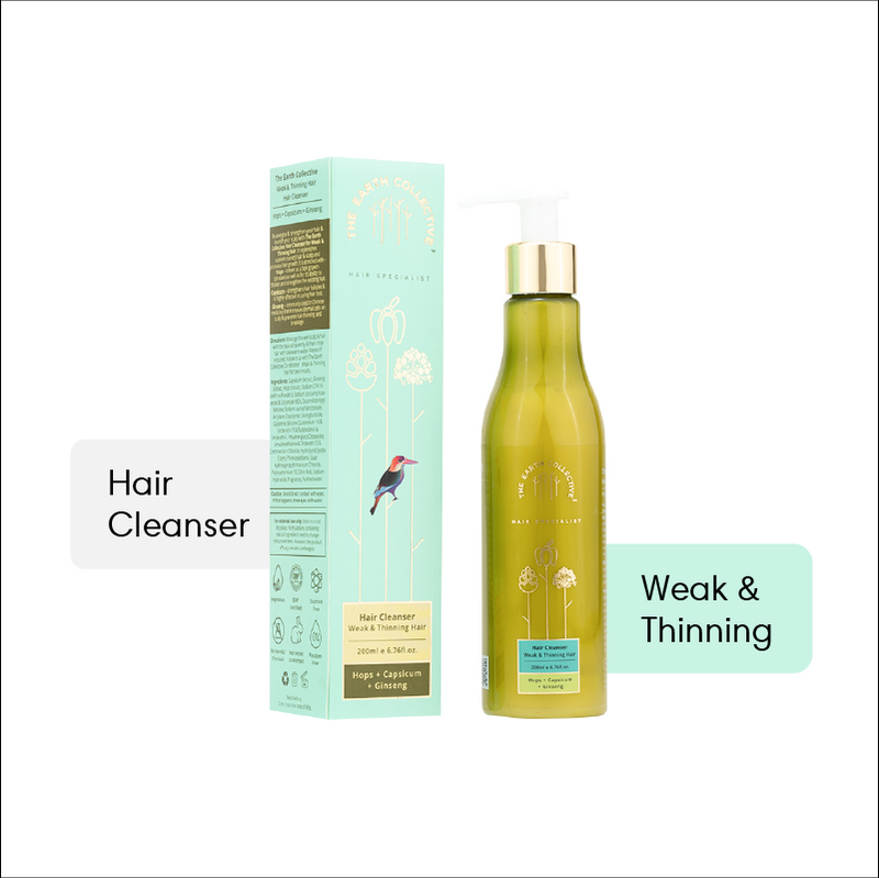 WEAK & THINNING HAIR | Hair Cleanser | Hops, Capsicum & Ginseng